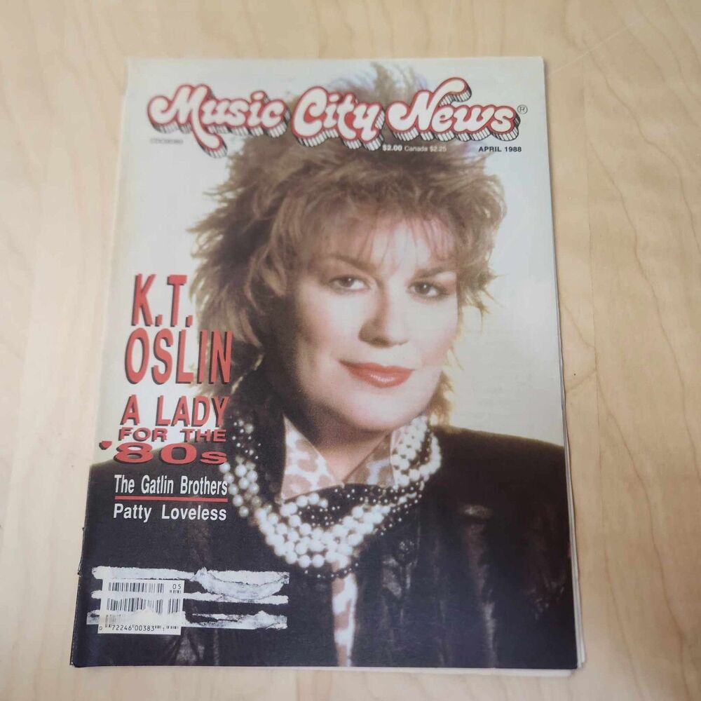 Vintage Music City News Magazine April 1988 KT Oslin Cover Country Music